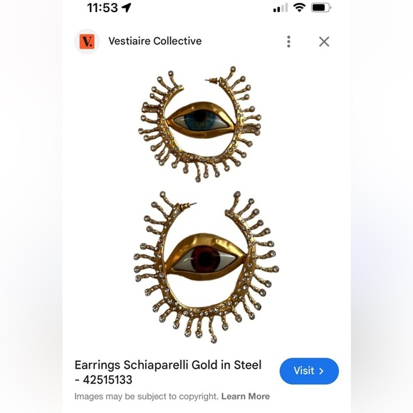 NEW Schiaparelli style surrealist earrings - Picture 2 of 6